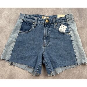 Kut  NWT‎ Women's Sz 0 Shorts High Rise Jane Cut Off Two Tone Denim Summer Beach